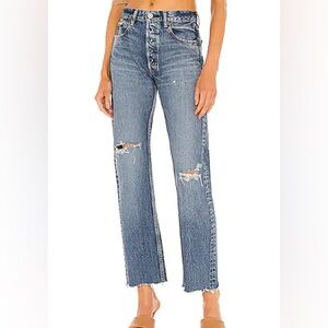 MOUSSY VINTAGE MORGANFIELD WIDE STRAIGHT JEAN